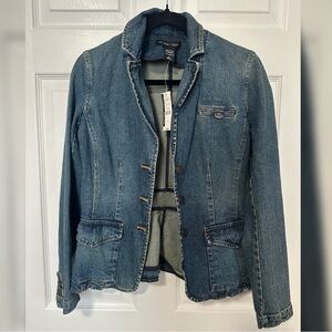 New York & Company Classic Blue Jean Jacket NWT